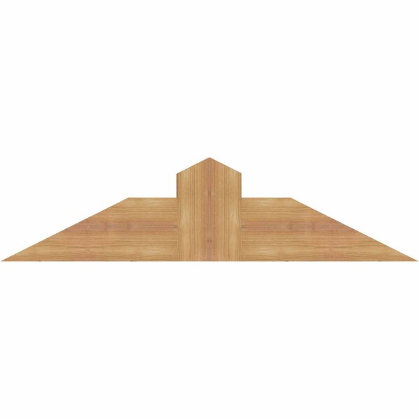 Ekena Millwork Portland Smooth Timber Gable Bracket, Western Red Cedar, 36"W x 9"H x 3 1/2"D x 5 1/2"F, 6/12 Pitch GBW036X09X0406POR00SWR - main